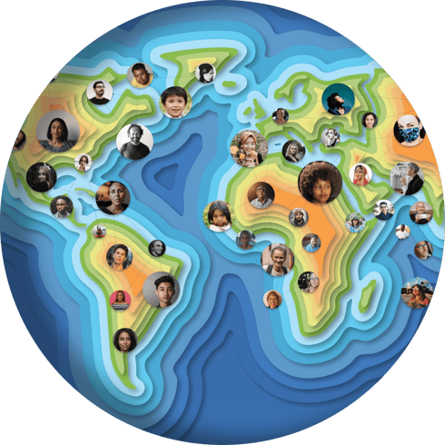 World with people